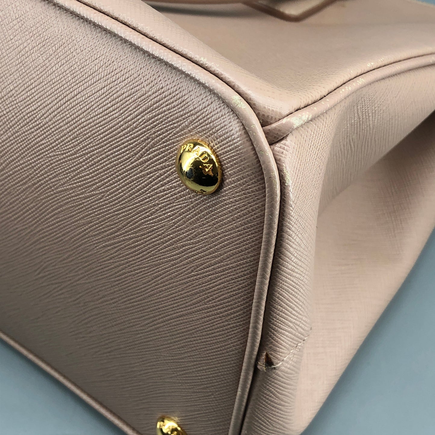 Prada Nude Saffiano Leather Galleria Large Tote Bag