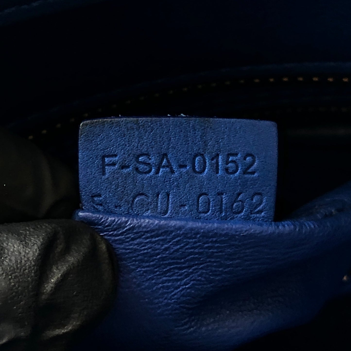 Celine Royal Blue Smooth Leather Luggage Handbag