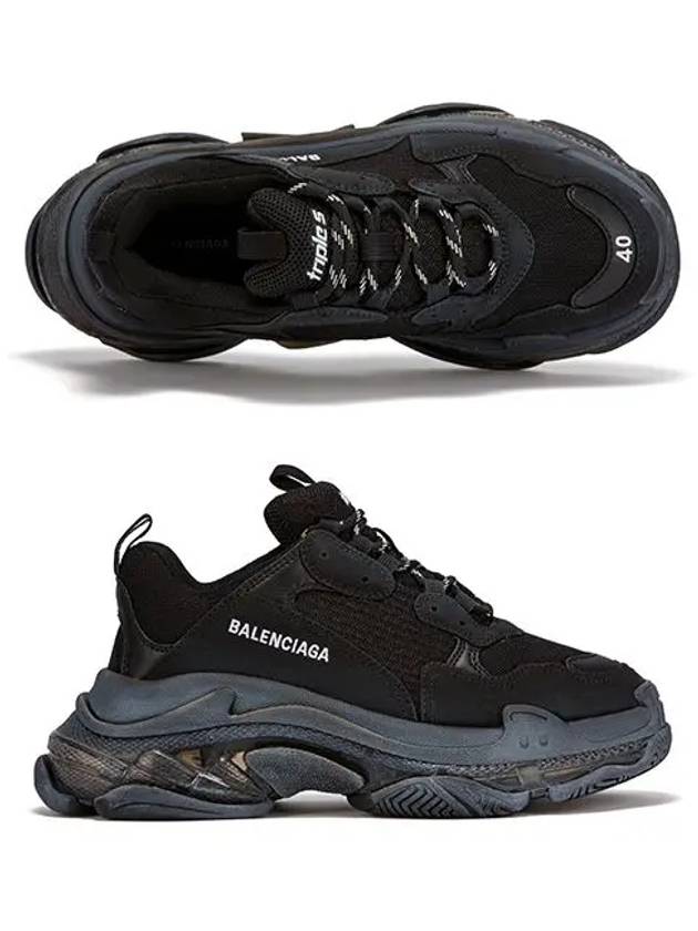 Luxury Balenciaga Trending 2026 Triple S Sneakers Clear Sole Black