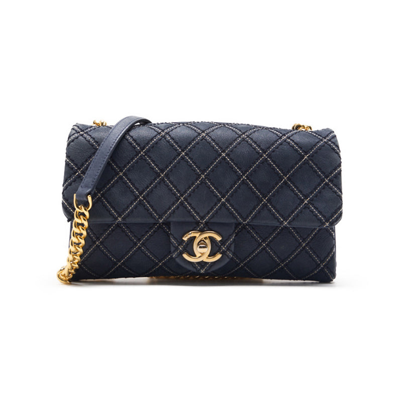 CHANEL CHANEL Wild Stitch Double Chain Shoulder Car Friseur Black  Tote Bag  Bag Hybrid ? Delivery? Khao Yamamoto Online