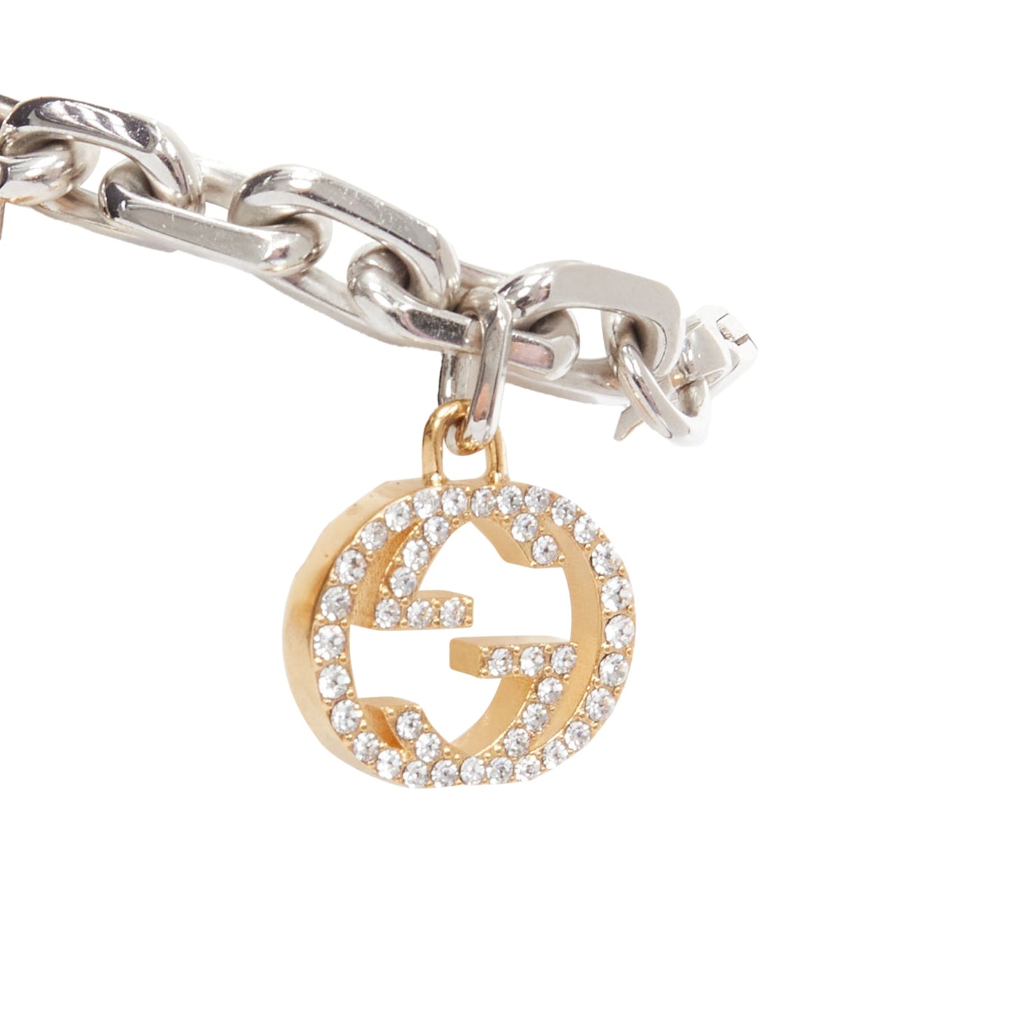 Gucci Luxury Balenciaga Trending 2026 Hacker Project silver GG B logo charms bracelet