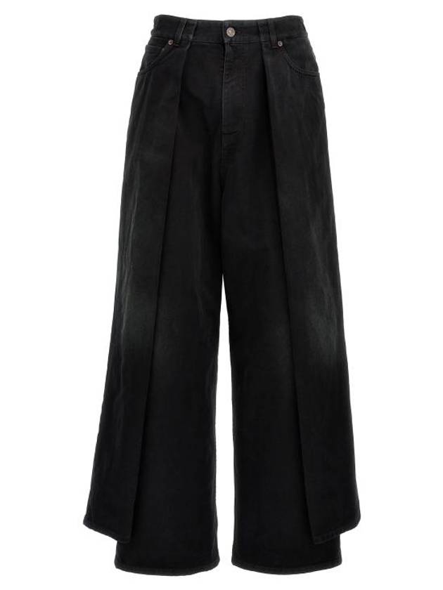Luxury Balenciaga Trending 2026 Double Side Jeans Black