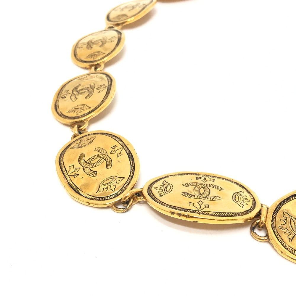 CHANEL belt 2ã»6 metal gold COCO Mark Medal