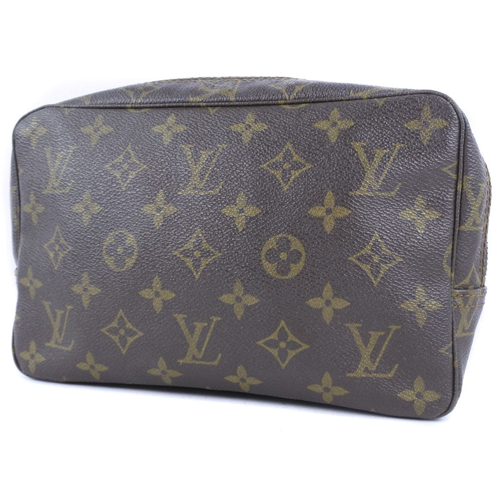 Louis Vuitton Brown Canvas Trousse de Toilette clutch bag