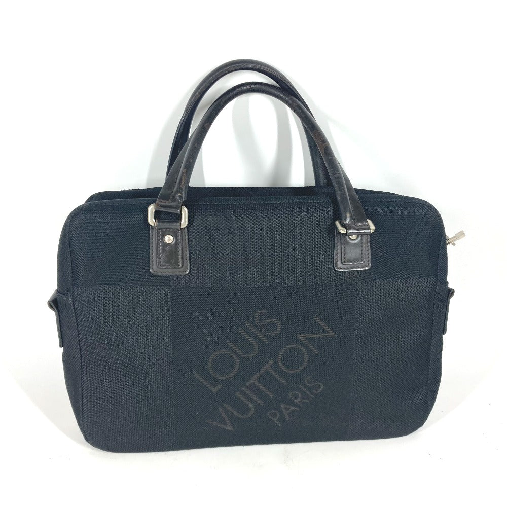 LOUIS VUITTON Business bag M93082 Damier Jean Canvas black Damier Jean Yak Women