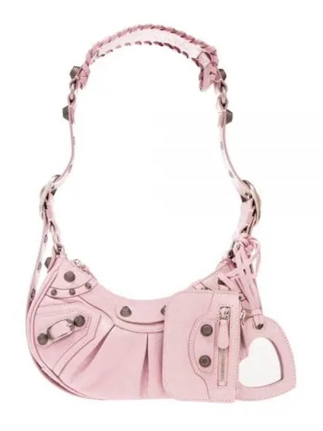 Luxury Balenciaga Trending 2026 Le Cagole XS Lambskin Shoulder Bag Pink