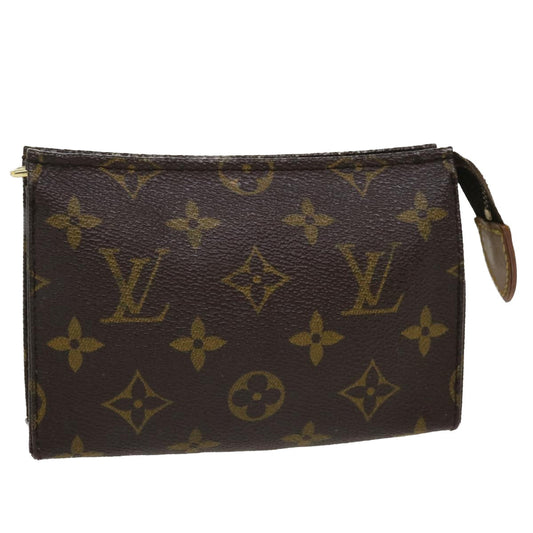 LOUIS VUITTON Monogram Poche Toilette 15 Pouch M47546 LV Auth 35899