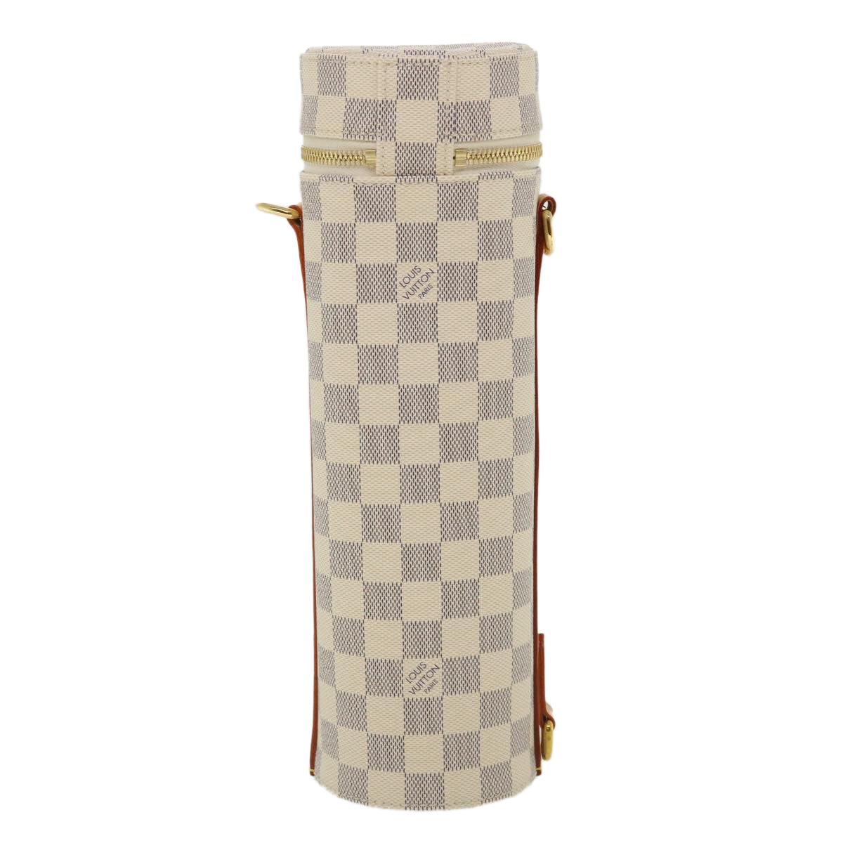 LOUIS VUITTON Damier Azur Porte Buteil Bottle Shoulder Bag GI0373 LV Auth 35906A