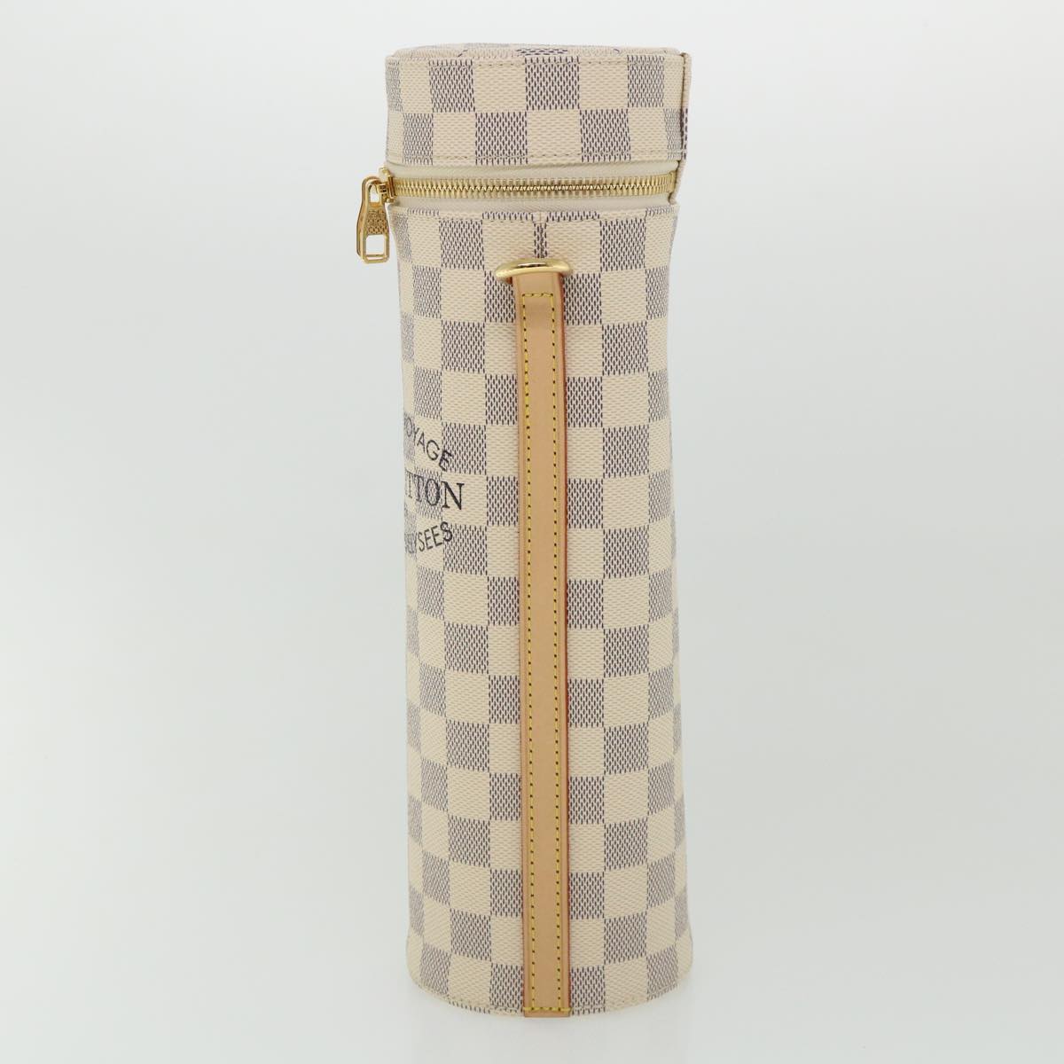 LOUIS VUITTON Damier Azur Porte Buteil Bottle Shoulder Bag GI0373 LV Auth 35906A