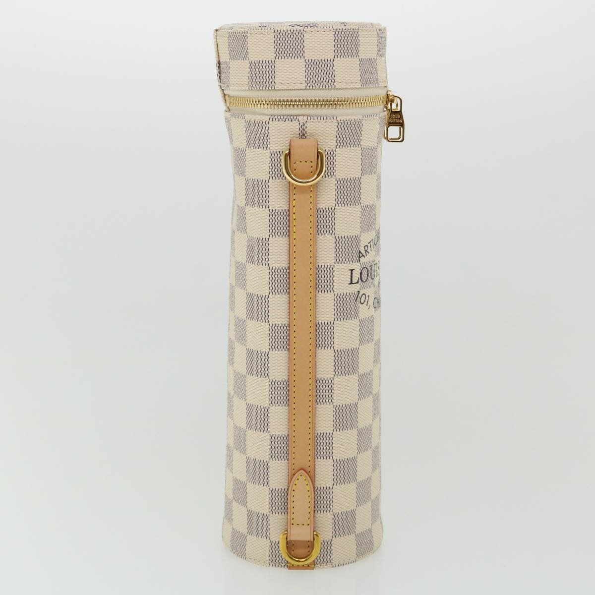 LOUIS VUITTON Damier Azur Porte Buteil Bottle Shoulder Bag GI0373 LV Auth 35906A