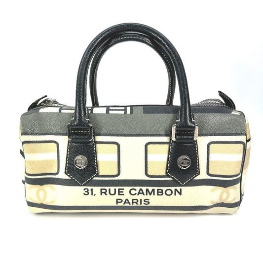 CHANEL Boston Duffel bag PVC black Central station Women