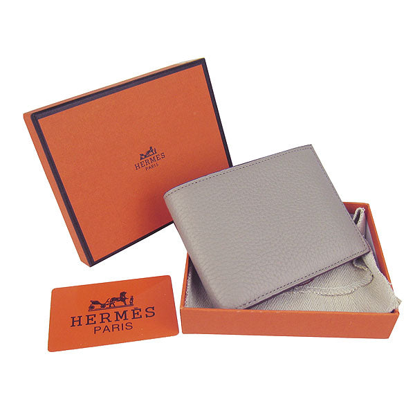 Luxury Hermes Wallet H014 Mens Grey