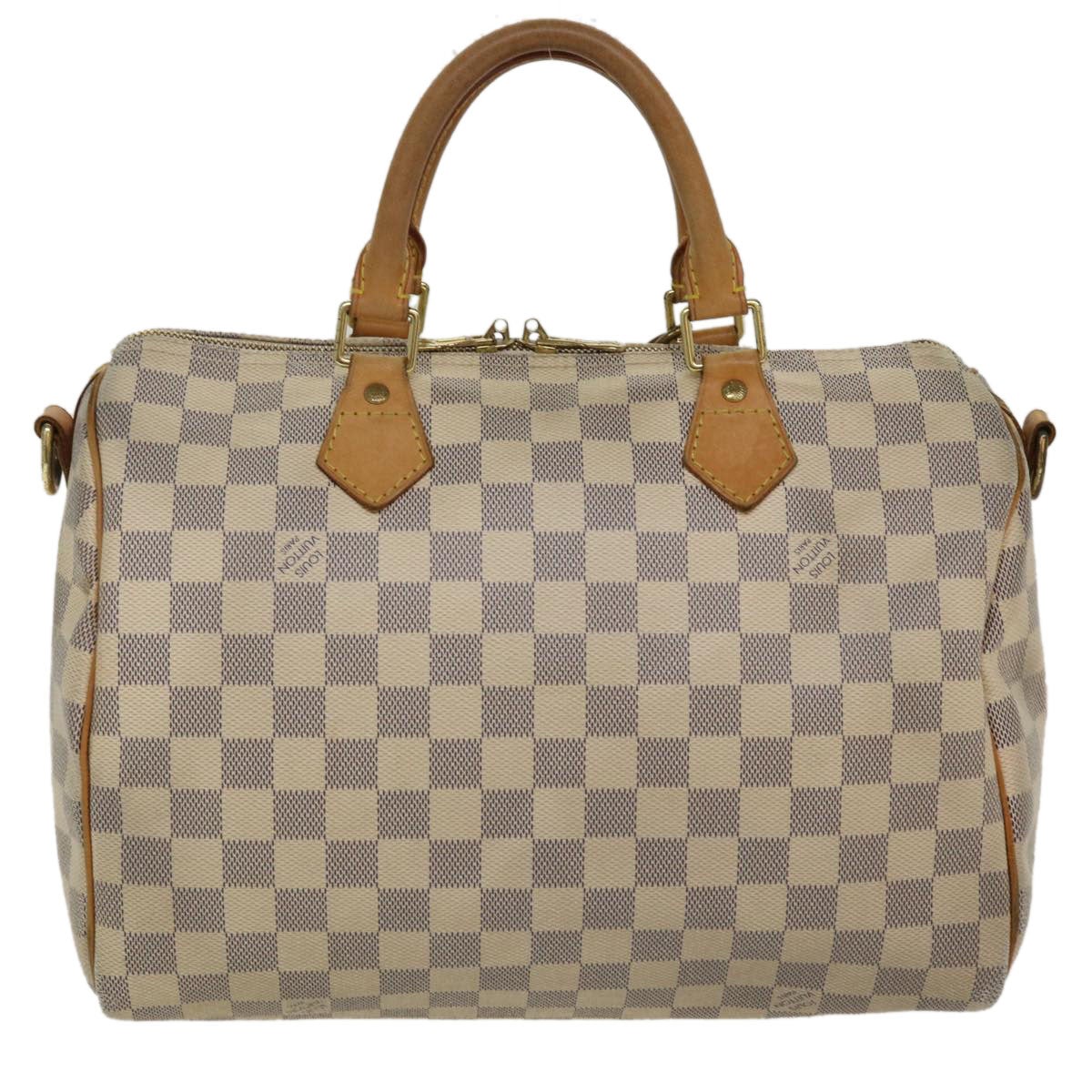 LOUIS VUITTON Damier Azur Speedy Bandouliere 30 2Way Hand Bag N41052 Auth 35977