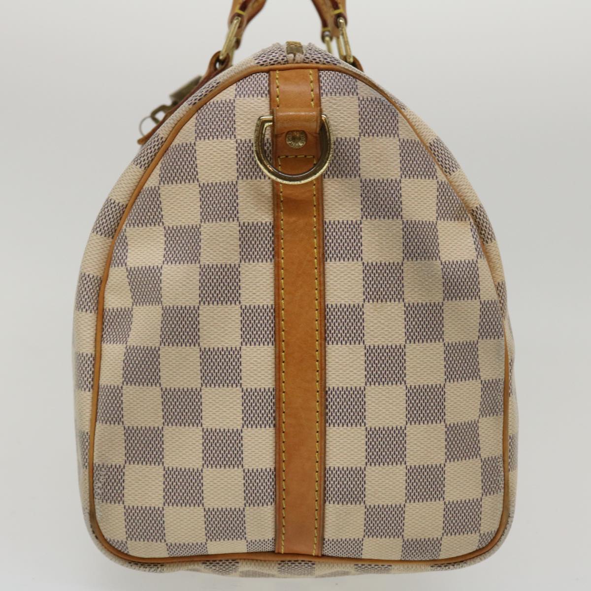 LOUIS VUITTON Damier Azur Speedy Bandouliere 30 2Way Hand Bag N41052 Auth 35977