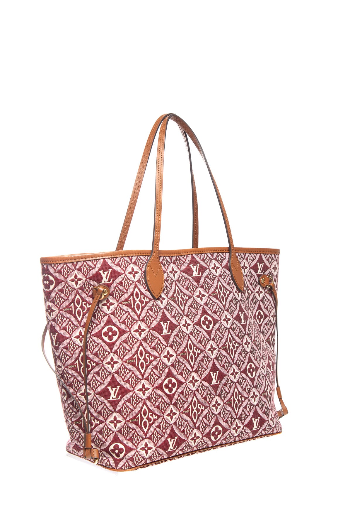 Louis Vuitton 2020 Maroon Jacquard Monogram Since 1854 Neverfull Handbag