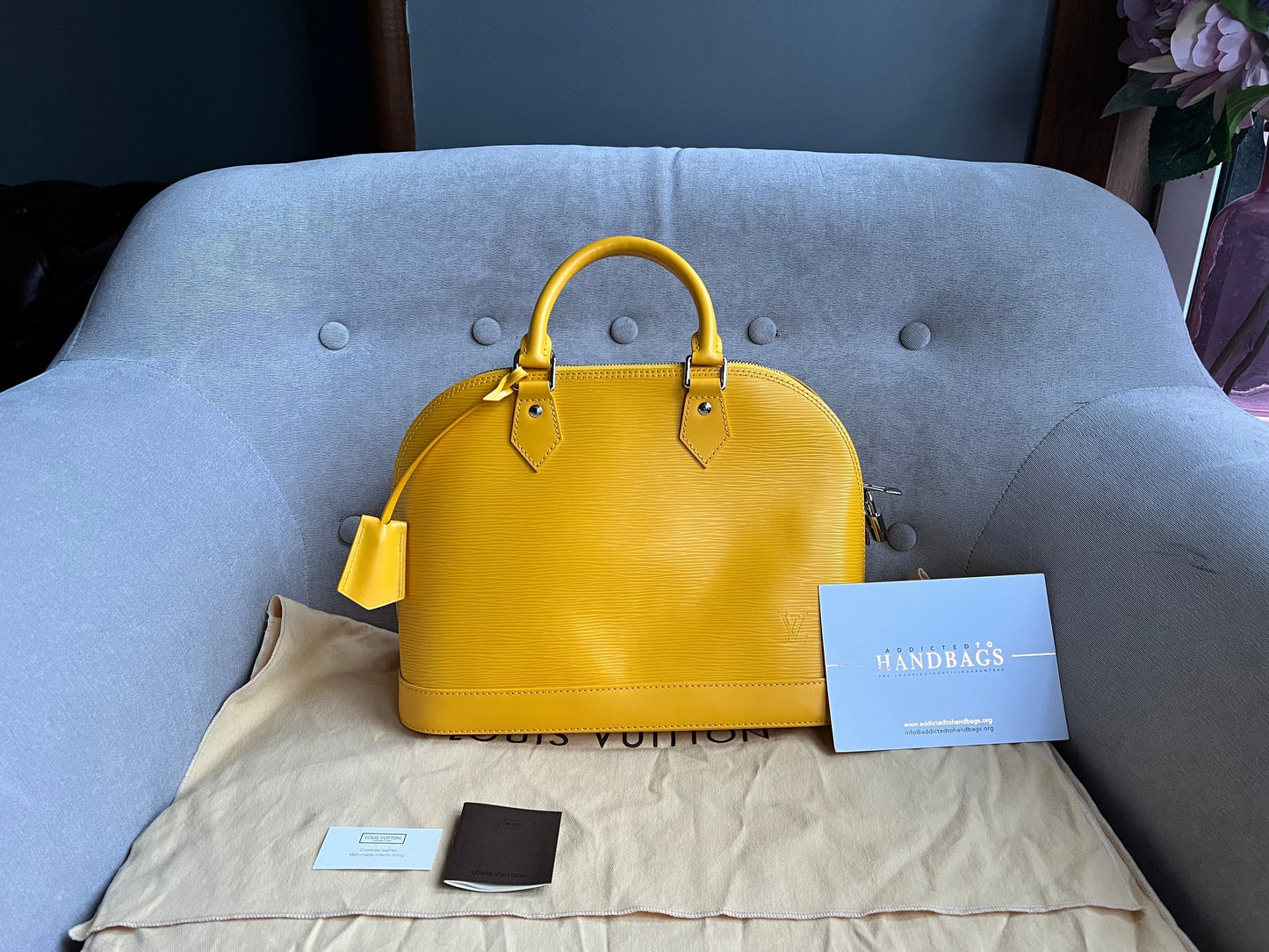 Louis Vuitton Alma PM Citron Yellow Epi