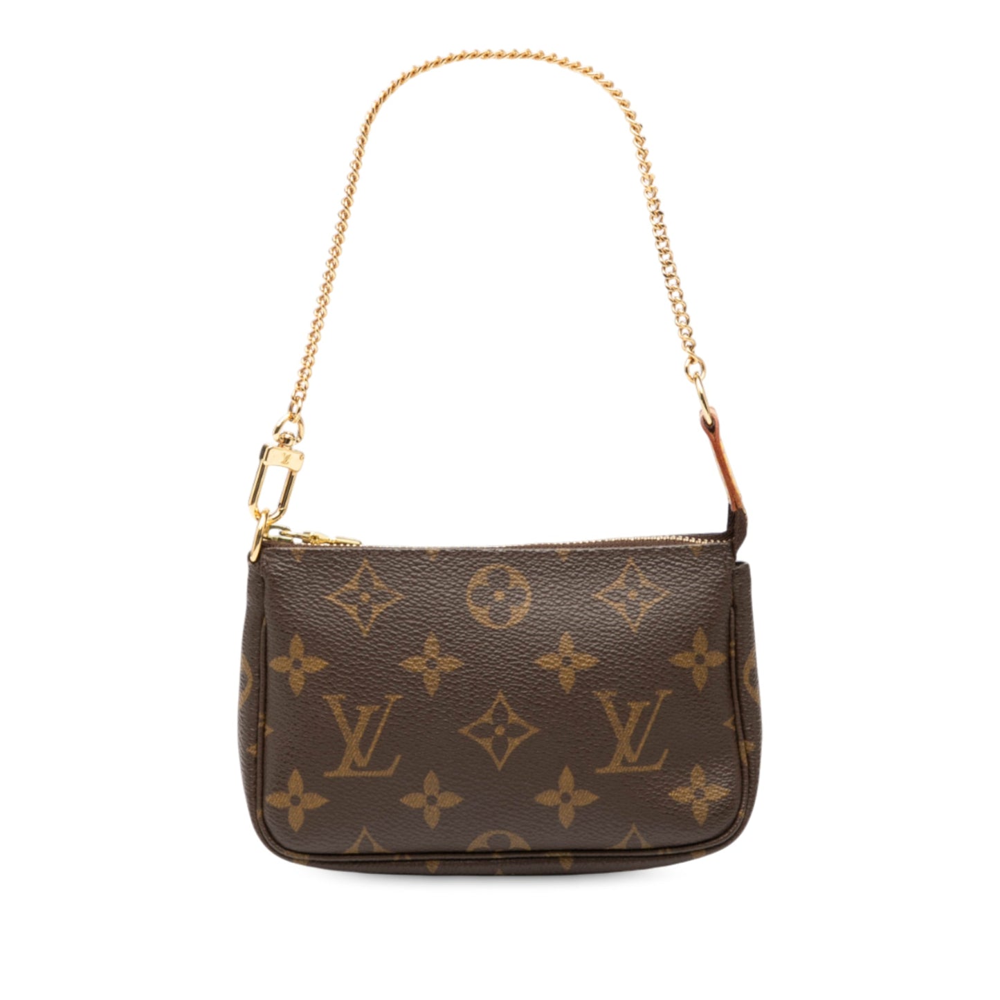Brown Louis Vuitton Monogram Mini Pochette Accessoires Handbag