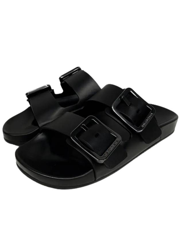 Luxury Balenciaga Trending 2026 Mallorca Strap Slippers Black