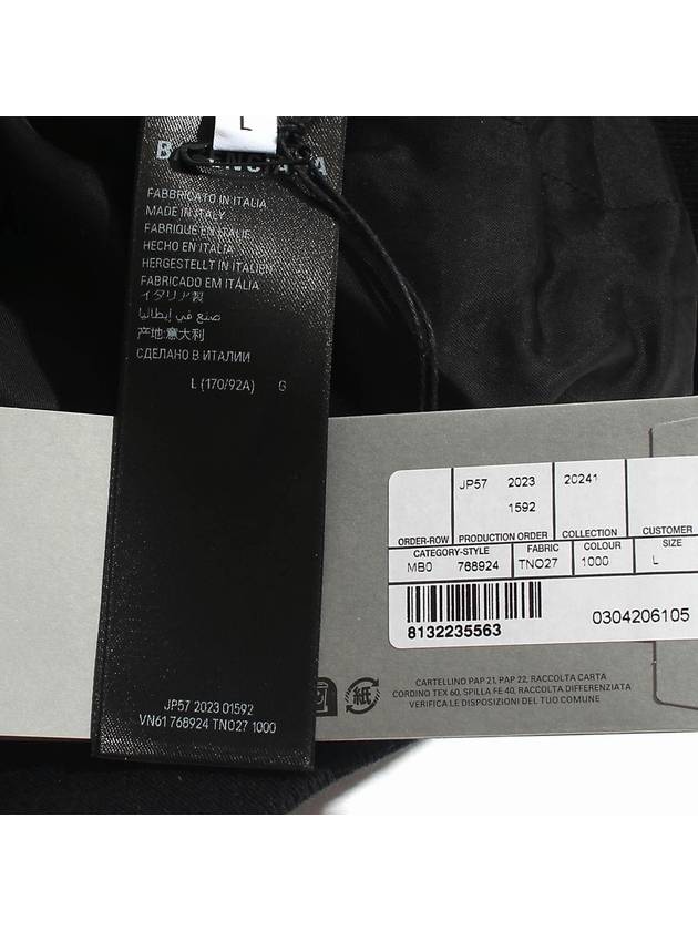 Luxury Balenciaga Trending 2026 Paris Oversized Bomber Jacket Black