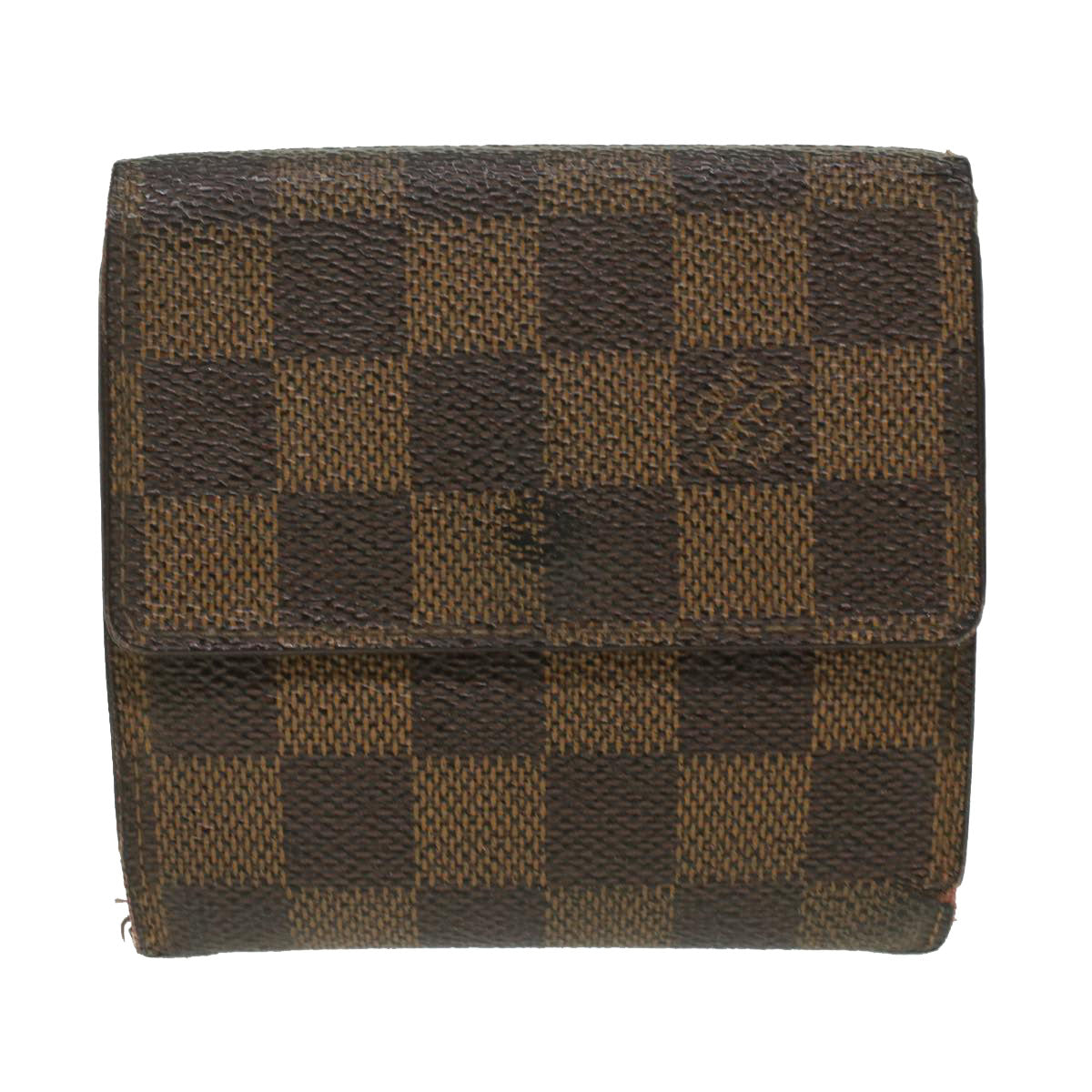 LOUIS VUITTON Damier Ebene Damier Graphite Wallet 3Set LV Auth 36165