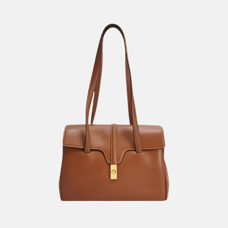 Celine Medoim Soft 16 Bag Caramel Natural Tan Smooth Calfskin Leather