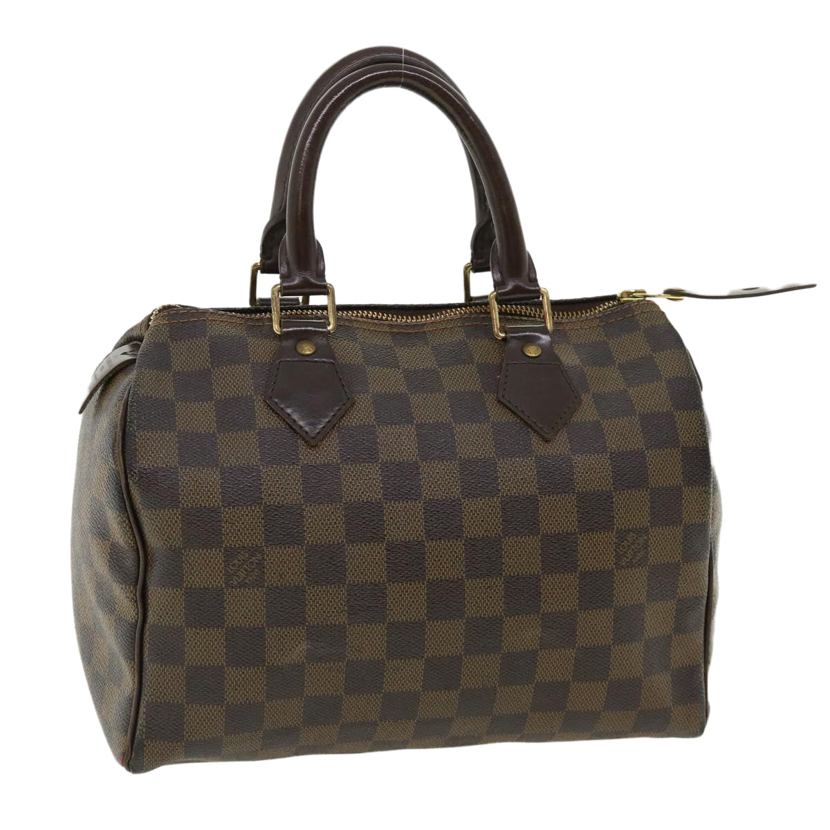 LOUIS VUITTON Damier Ebene Speedy 25 Hand Bag N41532 LV Auth 36510