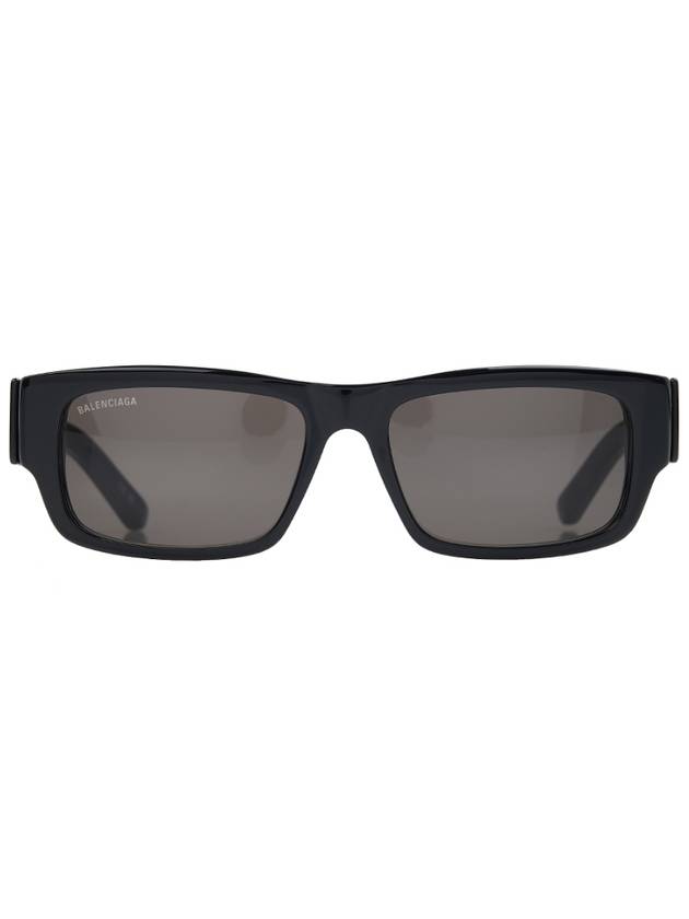 Luxury Balenciaga Trending 2026 Acetate Rectangular Frame Sunglasses Black