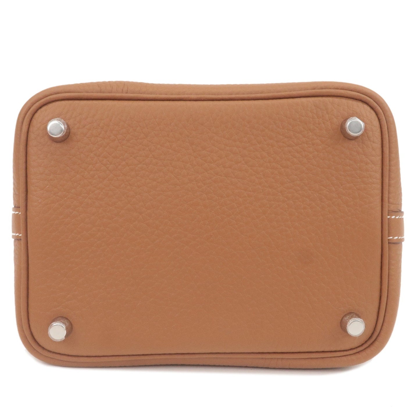 Luxury Hermes Picotin Lock PM Taurillon Clemence Hand Bag Gold