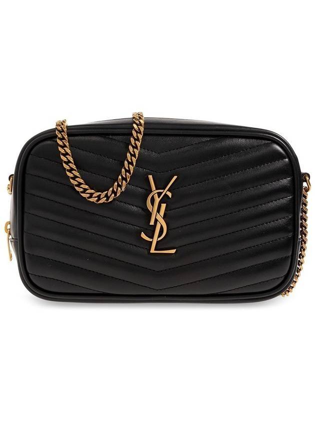 Luxury Saint Laurent Trending 2025 Lou Small Leather Cross Bag Black