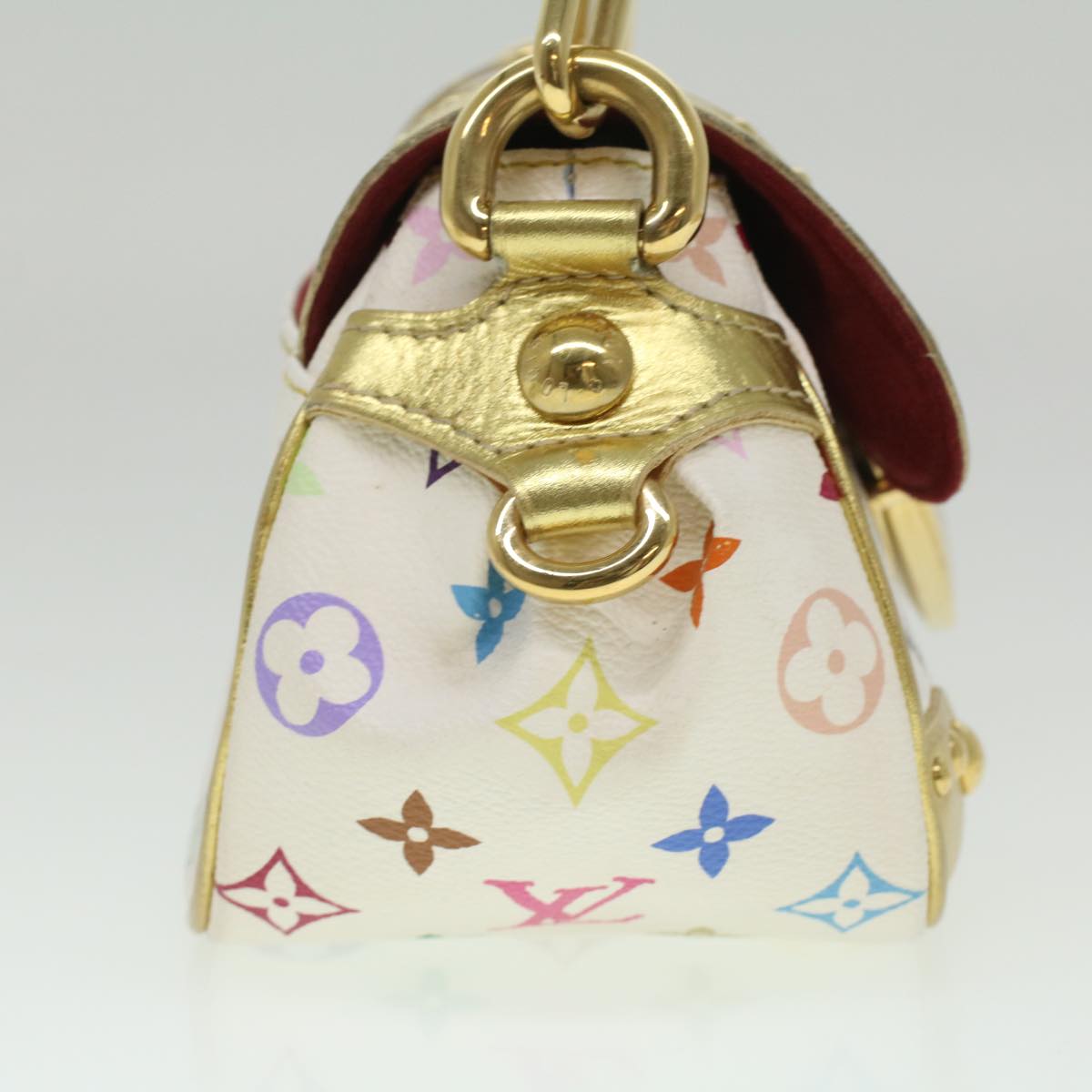 LOUIS VUITTON Monogram Multicolor Marilyn Shoulder Bag White M40206 Auth 36840
