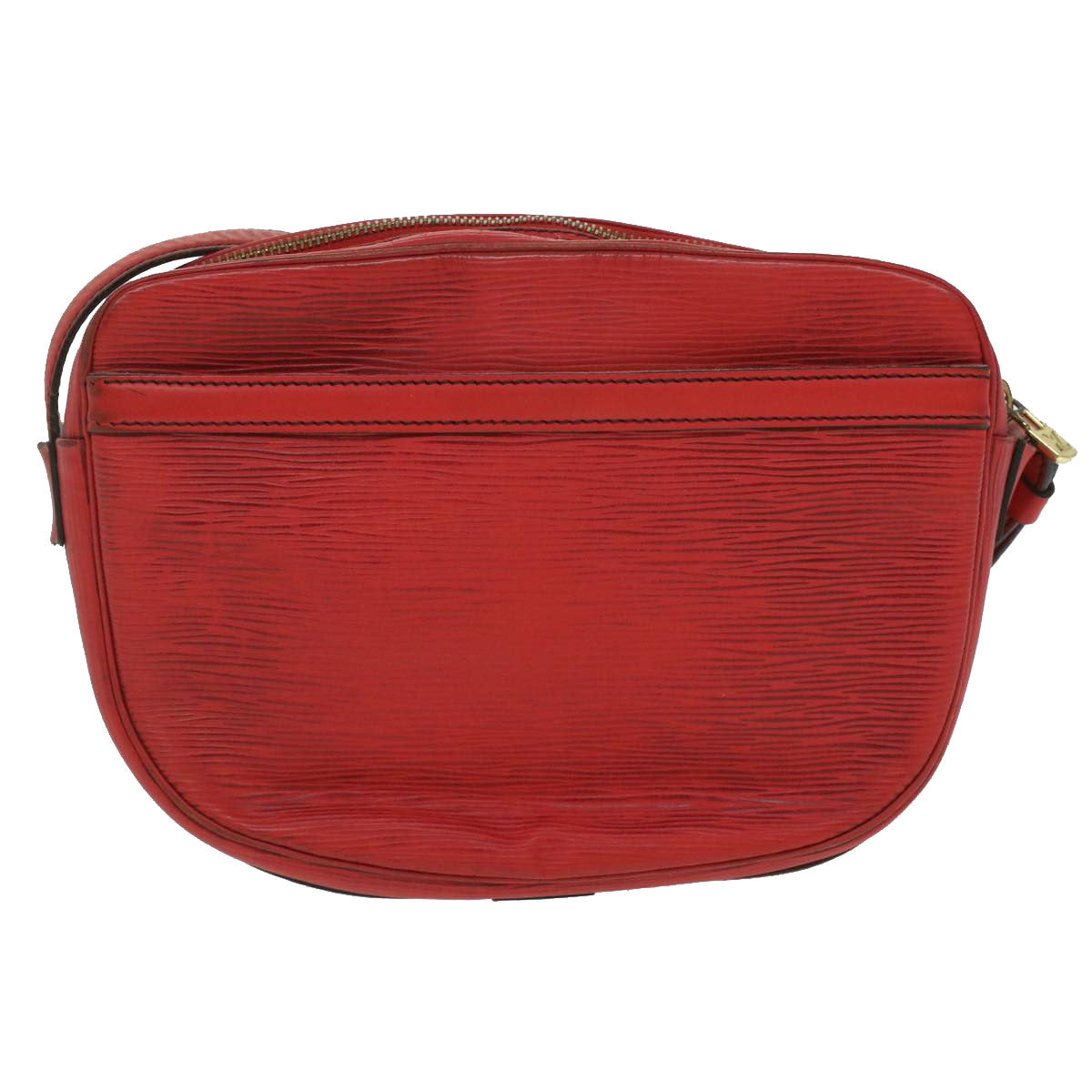 LOUIS VUITTON Epi June Feuille Shoulder Bag Red LV Auth