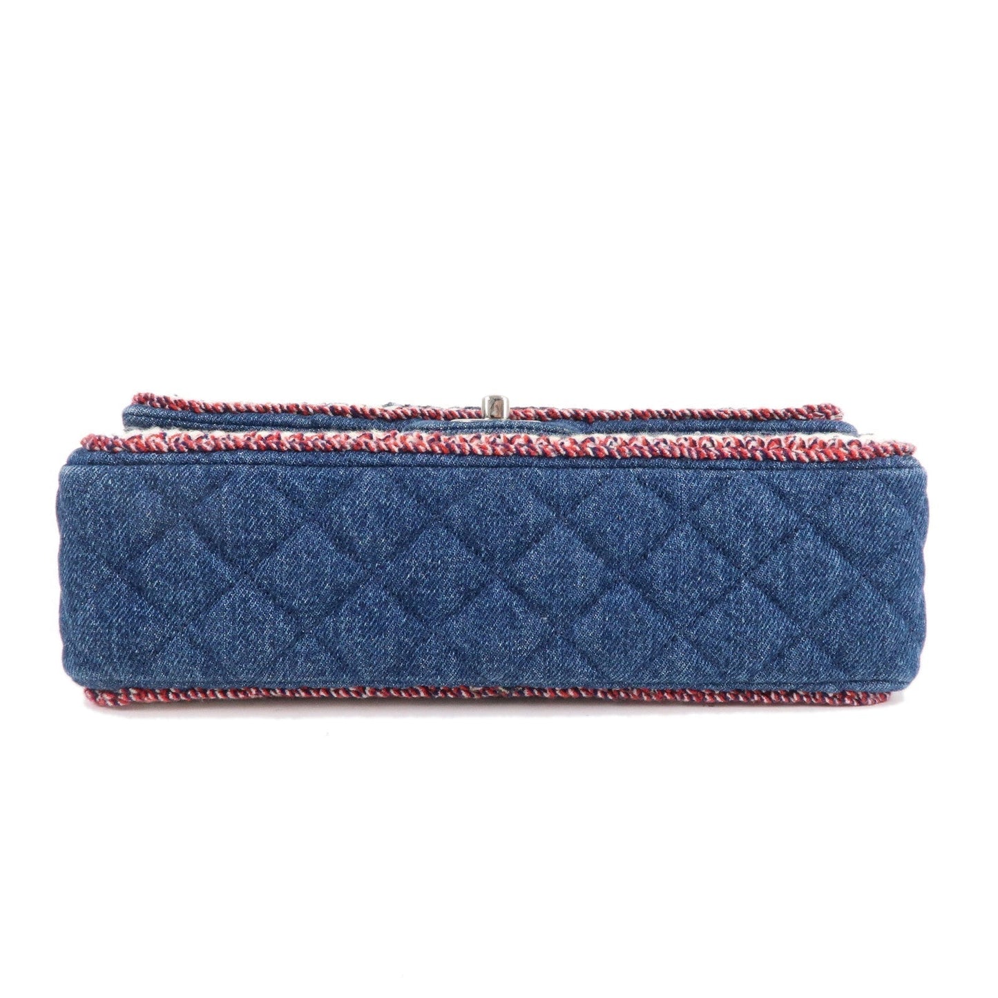 CHANEL Matelasse Leather Chain Shoulder Bag Blue A57698