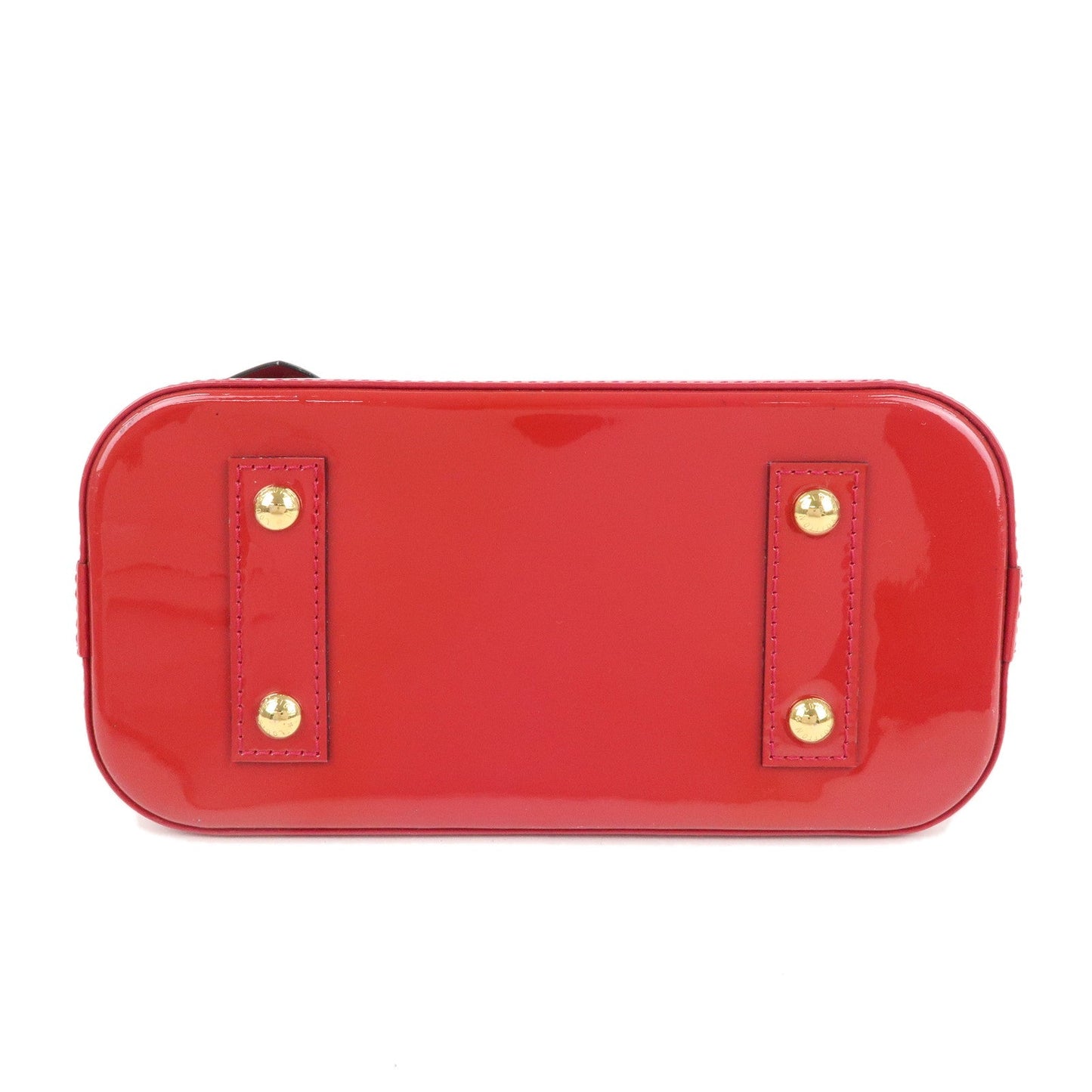 Auth Louis Vuitton Monogram Vernis Alma BB 2Way Bag Rose Indien M91771 F/S