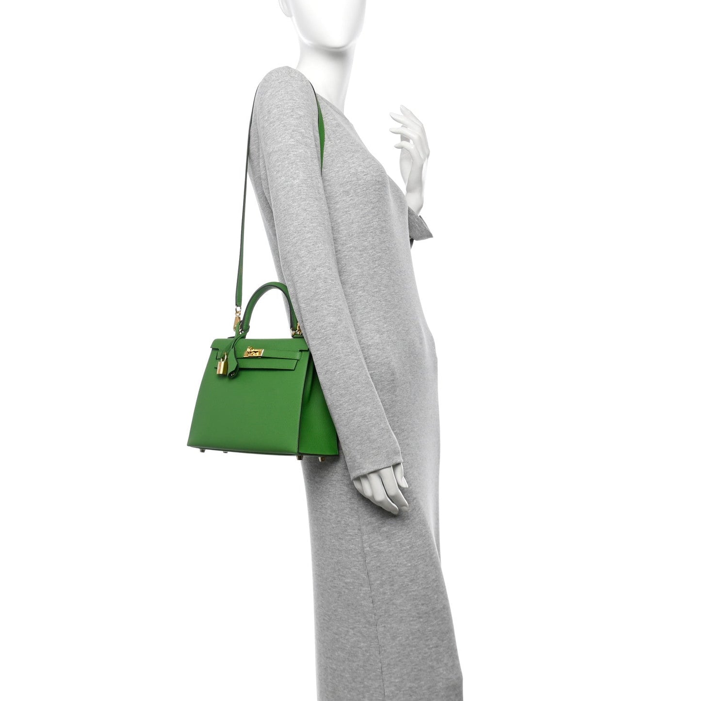 Hermes Epsom Kelly Sellier 25 Vert Yucca