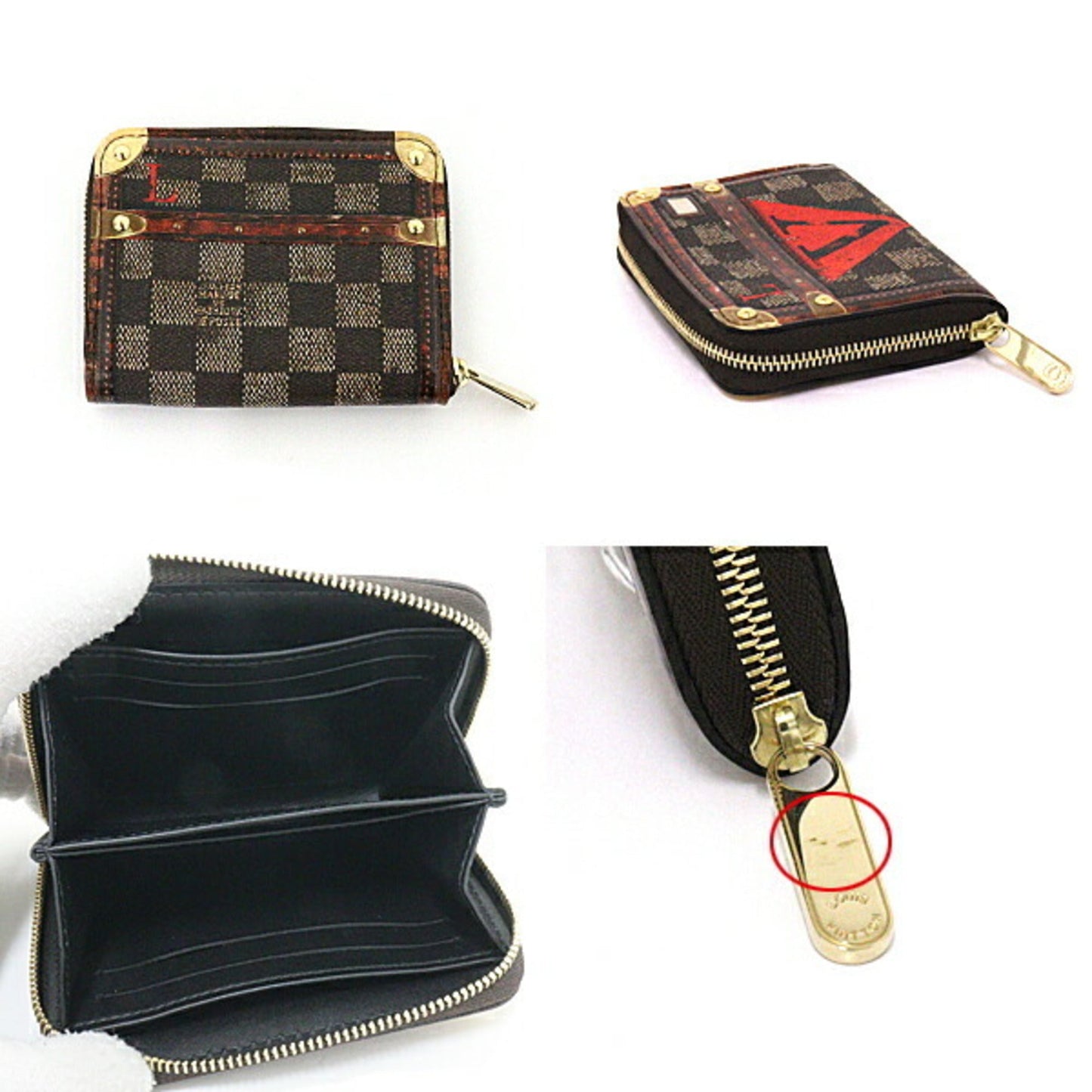 Louis Vuitton Damier  Damier Canvas  Color Damier Canvas Coin Purse/Coin Case