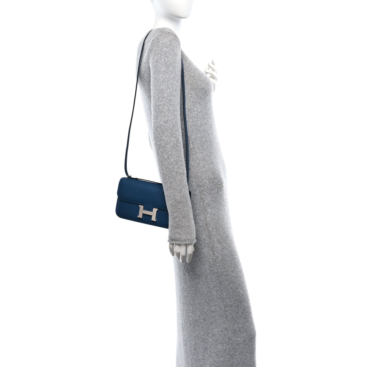 Hermes Epsom Constance Elan 25 Deep Blue