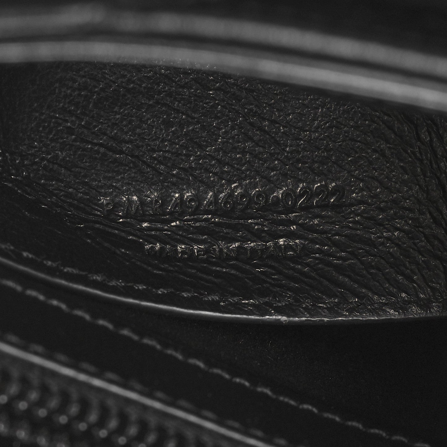 Saint Laurent Calfskin Y Quilted Monogram Monochrome Small Loulou Chain Satchel Black