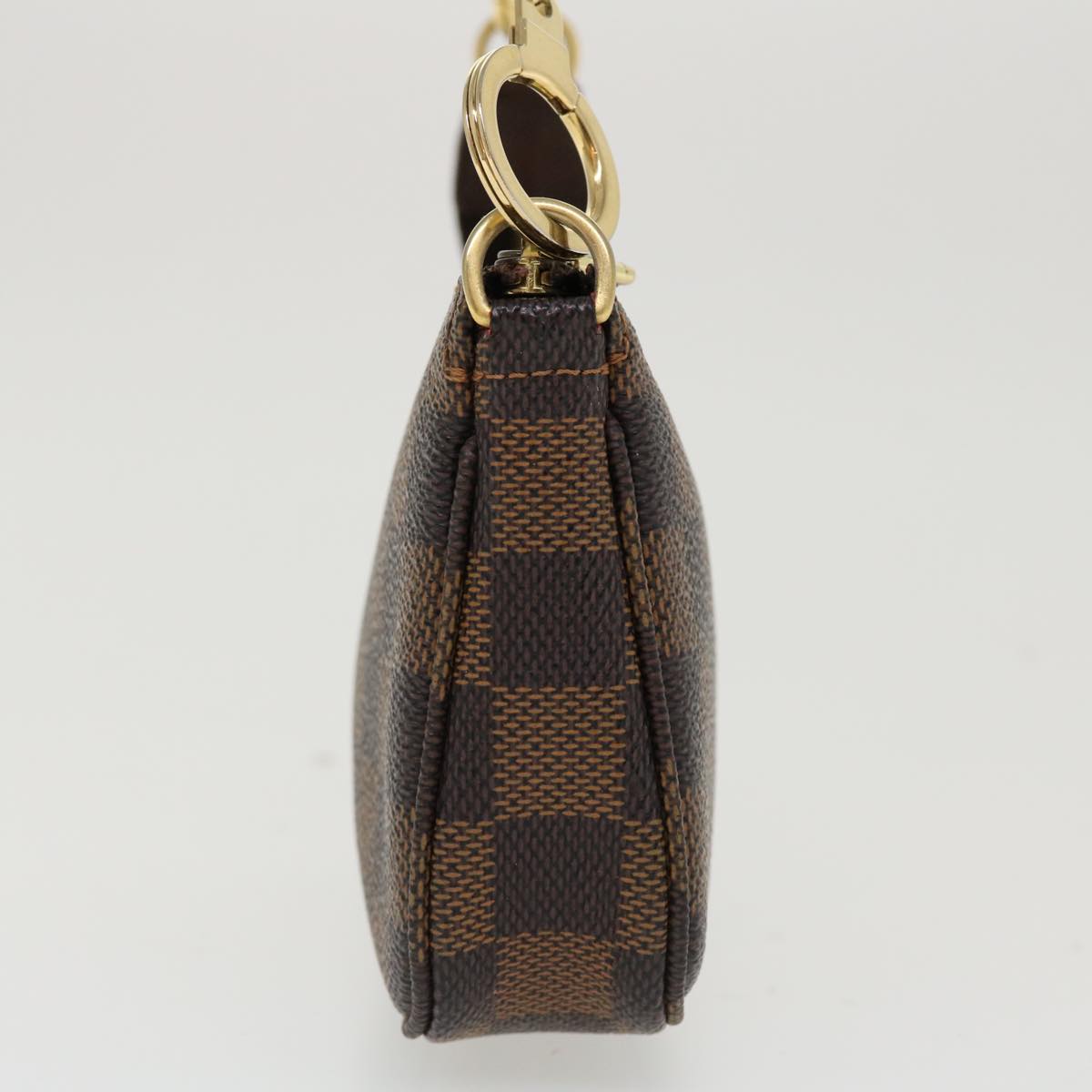 LOUIS VUITTON Damier Ebene Mini Pochette Accessoires Pouch N58009 LV Auth 37042