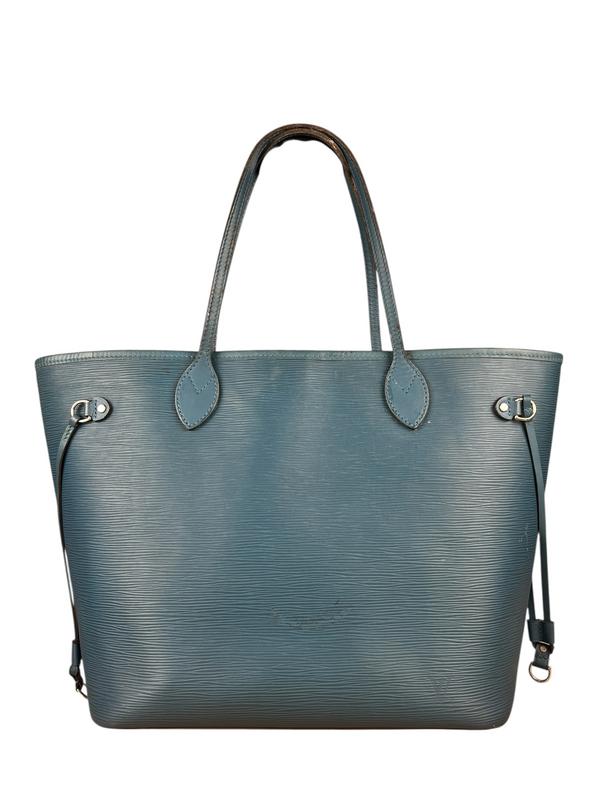 Louis Vuitton Blue Epi Neverfull MM