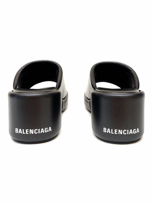 Luxury Balenciaga Trending 2026 Rise Wedge Sandals Black