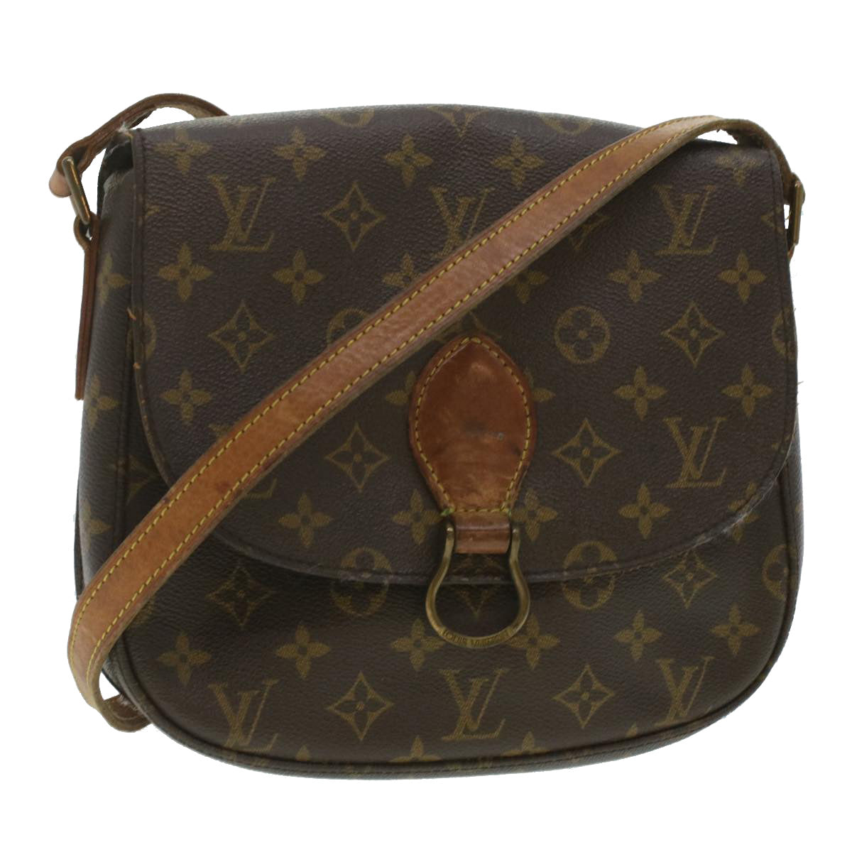 LOUIS VUITTON Monogram Saint Cloud GM Shoulder Bag M51242 LV Auth 37267