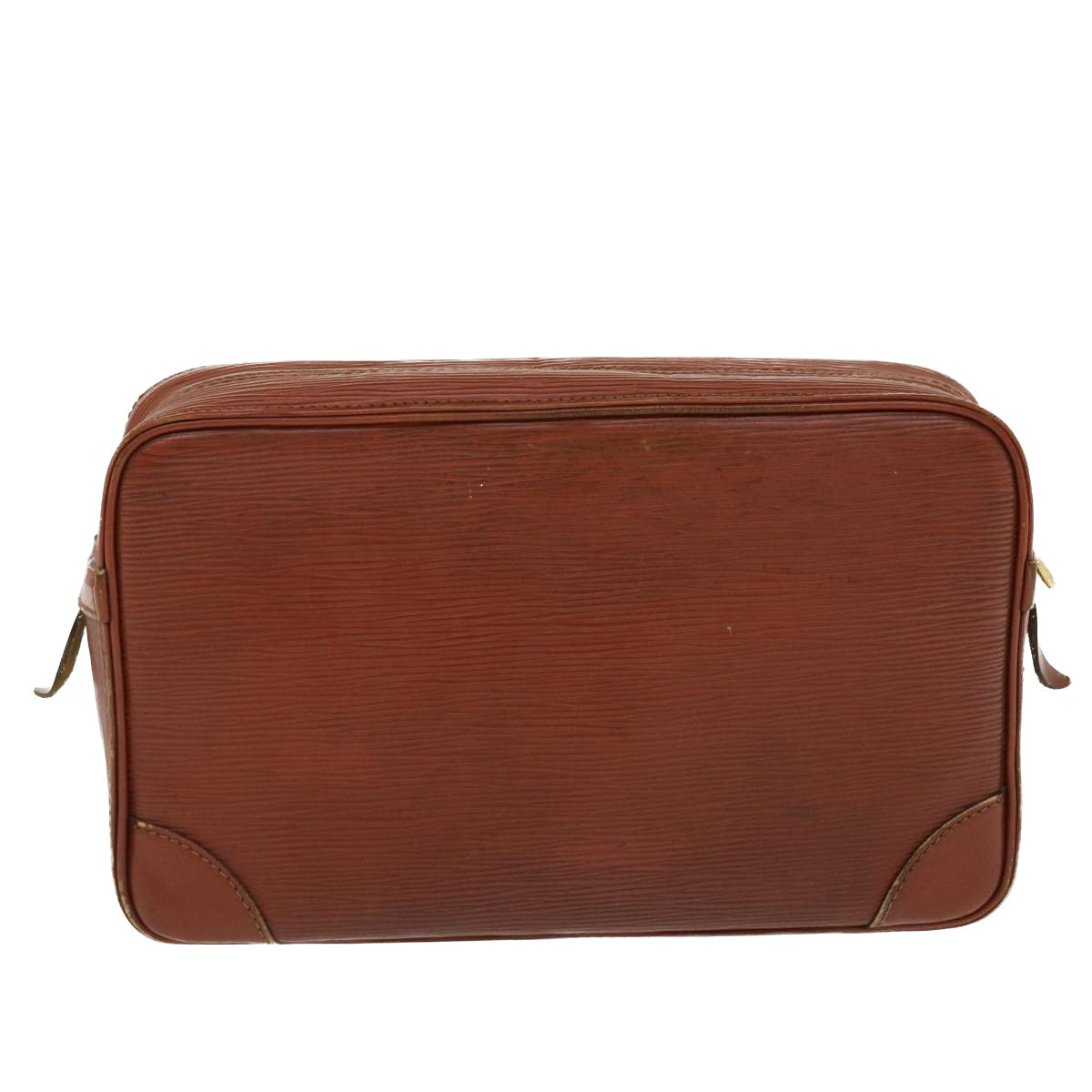 LOUIS VUITTON Epi Compiegne 28 Clutch Bag SPO Brown LV Auth