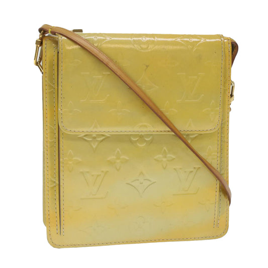 LOUIS VUITTON Monogram Vernis Motto Accessory Pouch Beige M91136 LV 37735