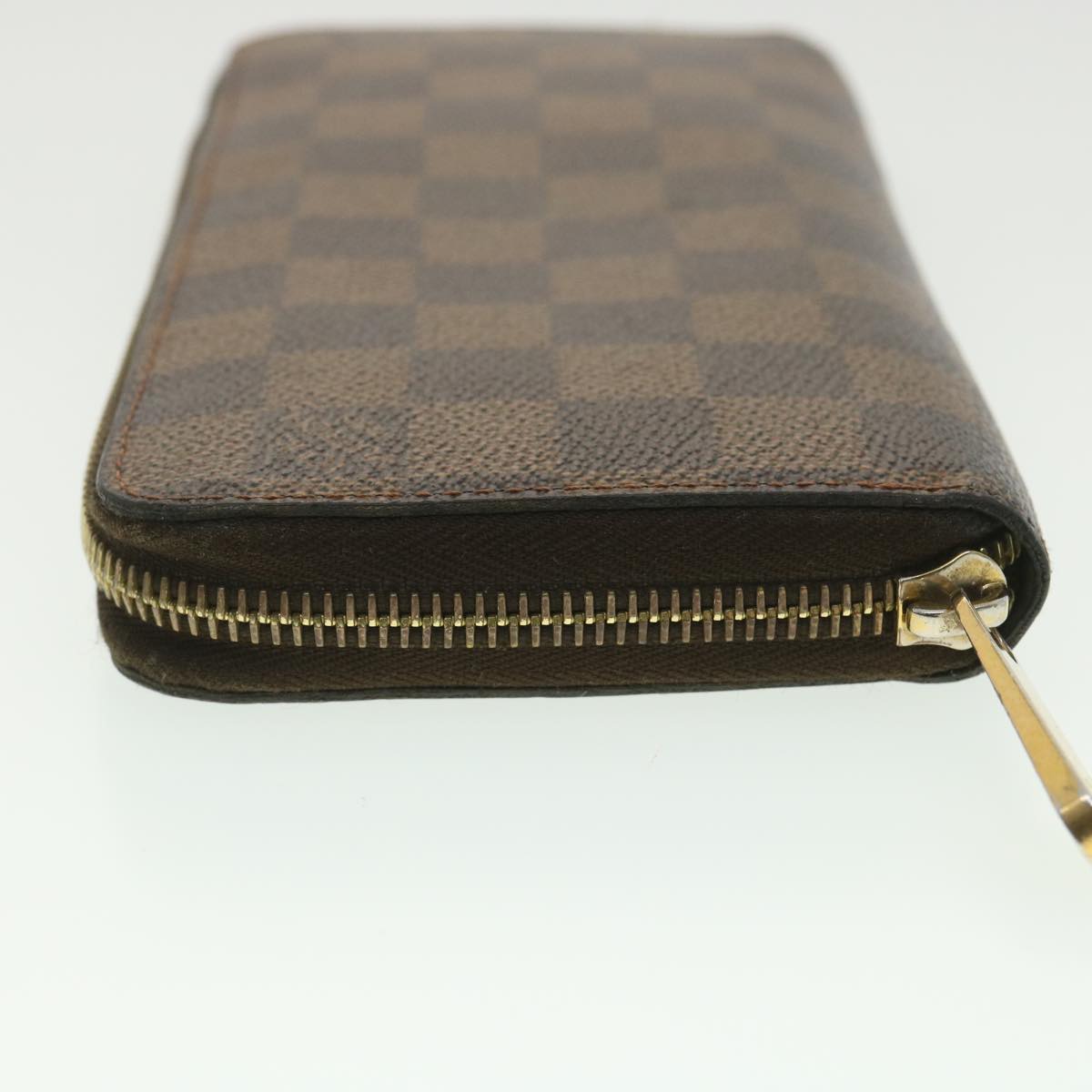 LOUIS VUITTON Damier Ebene Zippy Wallet Long Wallet N41661 LV Auth 37760