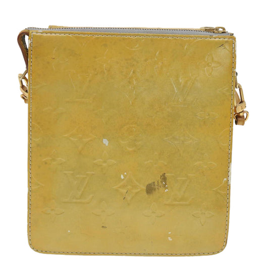 LOUIS VUITTON Monogram Vernis Mott Accessory Pouch Gris LV Auth Clutch