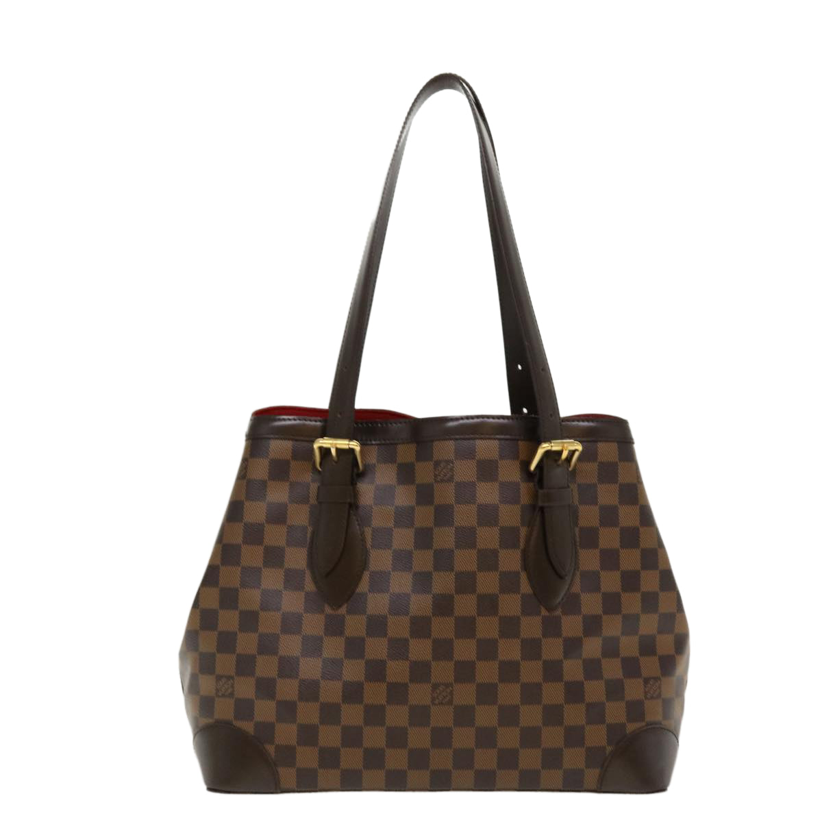 LOUIS VUITTON Damier Ebene Hampstead MM Tote Bag N51204 LV Auth 38068A