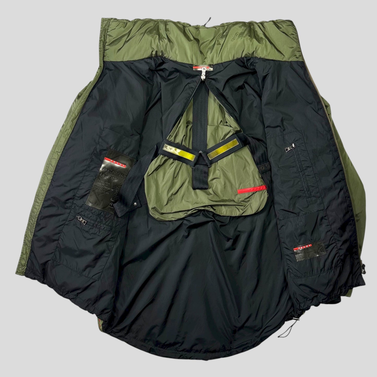 Prada Sport AW00 Technical Nylon Padded Backpack Jacket - IT46 (M/L)