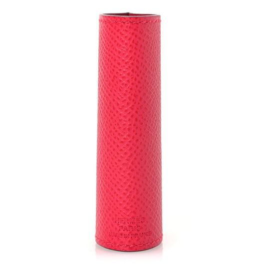 Hermes Epsom Lipstick Case Rose Extreme