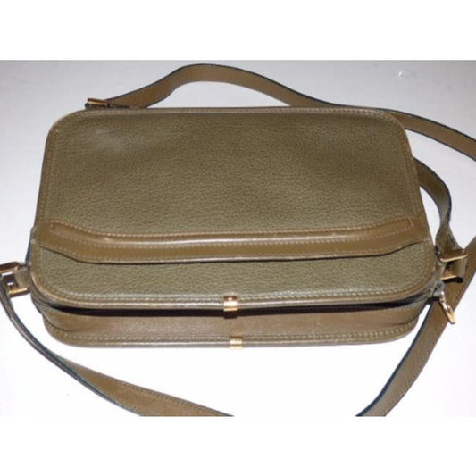 Gucci Vintage Ivy Green Leather Cross Body Bag