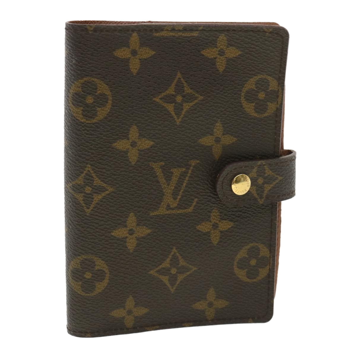 LOUIS VUITTON Monogram Agenda PM Day Planner Cover R20005 LV Auth 38331